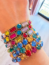 Gold Multi Color Stone Bracelet