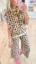 Leopard Print Scuba and Pants Set