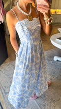 Blue Botanical Garden Mini Dress