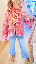 Pink Floral Quilted Jacket