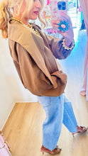 Olive Bomber Neck Tie Jacket
