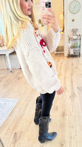 Cream Boo Knit Sweater