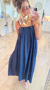 THML Denim Midi Dress