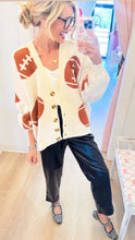 Ivory Football Cardigan