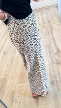 Mocha Animal Print Terry Knit Pants