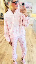 Pink Floral Zip-Up Set
