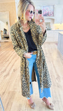 Taupe Leopard Duster Jacket