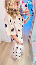Beige and Brown Polka Dot Pant Set