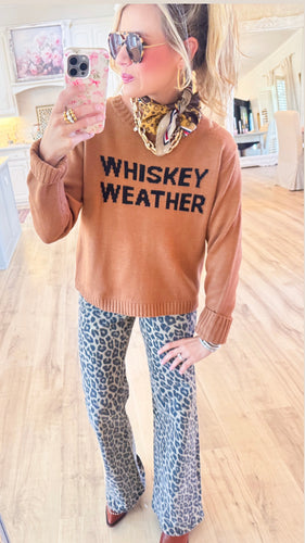 Brown Whiskey Weather Sweater