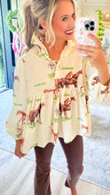 Beige Horse Blouse