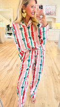 Pink, Red and Green Bow PJ Pant Set