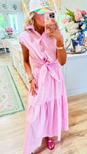 Pink Stripe Maxi Skirt