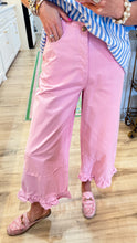 RESTOCK Pink Twill Ruffle Hem Pants