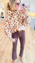 Beige Cowboy Hat Printed Top