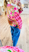 THML Pink Floral Quilted Jacket
