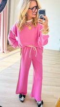 Candy Pink Contrast Trim Scuba Set