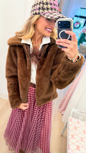 Brown Faux Fur Jacket