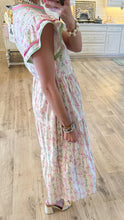 Pink Multi Bow Print Midi Dress