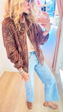 Leopard Print Bomber Jacket