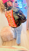 Camo Sequin Detail Jacket