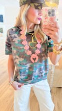 Olive Multi Camo Short Sleeve Sweater