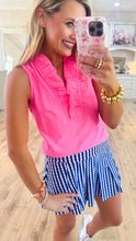Blue Gingham Skort
