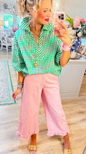 RESTOCK Pink Twill Ruffle Hem Pants
