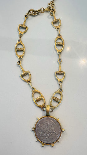 Horse Bit Coin Necklace