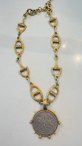 Horse Bit Coin Necklace