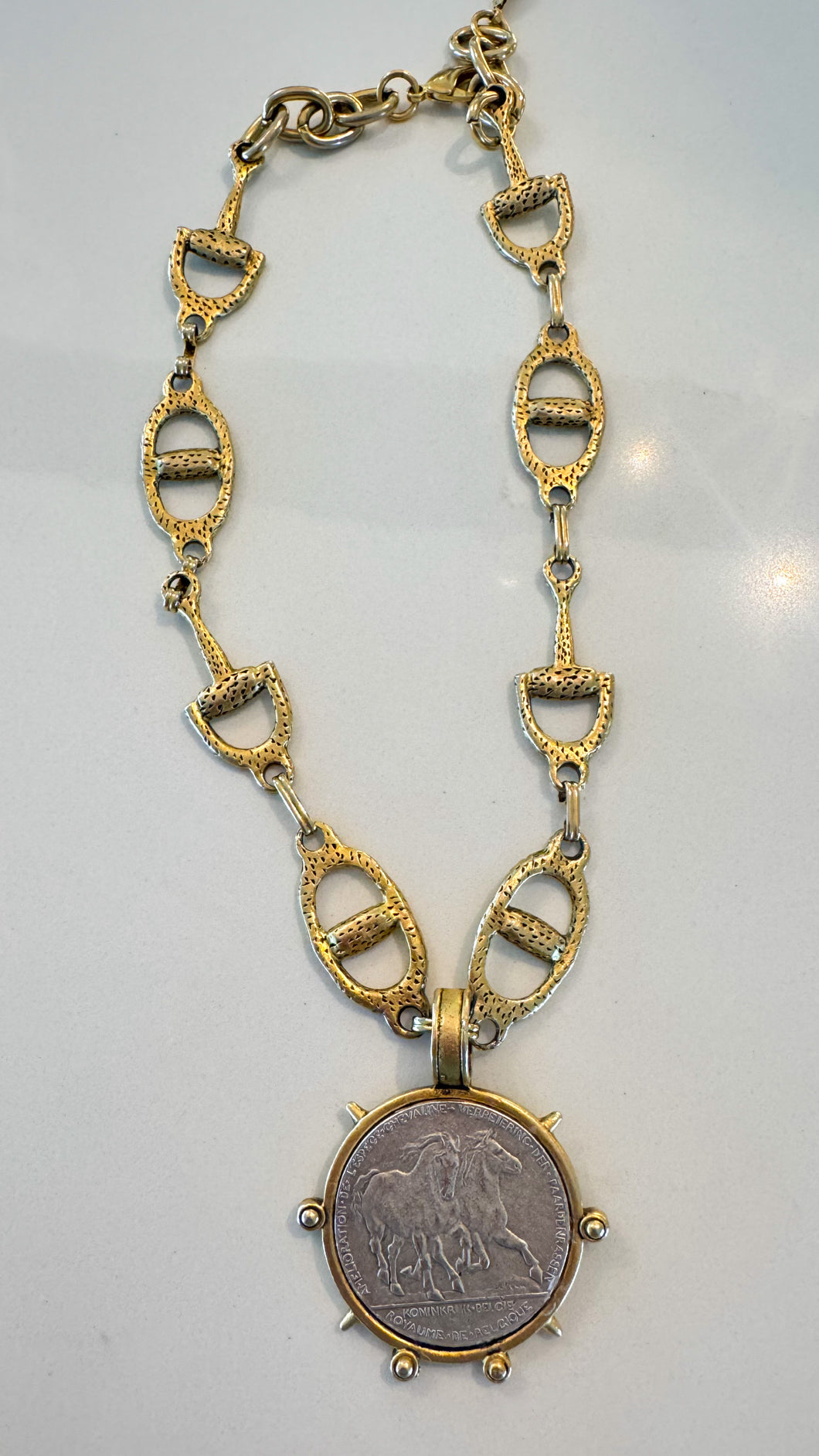 Horse Bit Coin Necklace