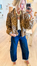 Fawn Print Front Tie Detail Jacket
