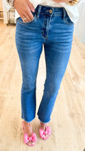 Vervet Denim Mid Rise Crop Flare Jeans