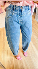 Rhinestone Barrel Jeans