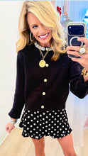 Black Stone Knit Cardigan