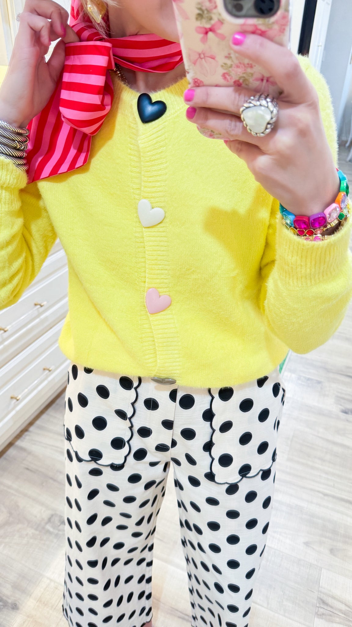 Yellow Heart Button Caridgan – Charlotte Heart Boutique