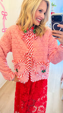 Pink Candy Cane Quilted Jackets