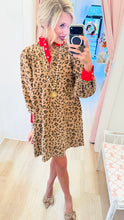 Taupe Leopard Suede Mini Dress
