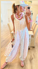 Pink and Blue Multi Floral Lace Overalls