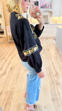 THML Black Embroidered Long Sleeve Top