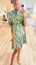 Uncle Frank Green Pleated Hem Dress