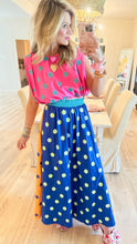 Queen of Sparkle Colorblock Polka Dot Top