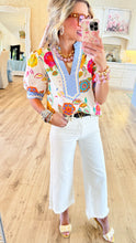 THML Short Sleeve Floral Top
