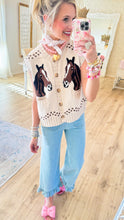 Light Denim Mineral Washed Ruffle Hem Pants