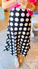 RESTOCK Black and White Polka Dot Midi Skirt