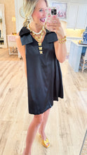 Black Bow Detail Mini Dress