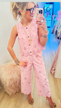 Light Pink Eyelet Vest