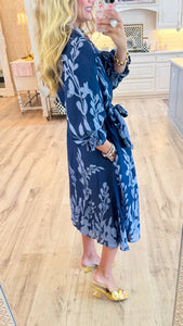 Midnight Mix Long Sleeve Midi Dress