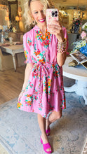 Uncle Frank Pink Floral Print Dress