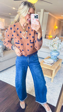 Camel Polka Dot Cardigan