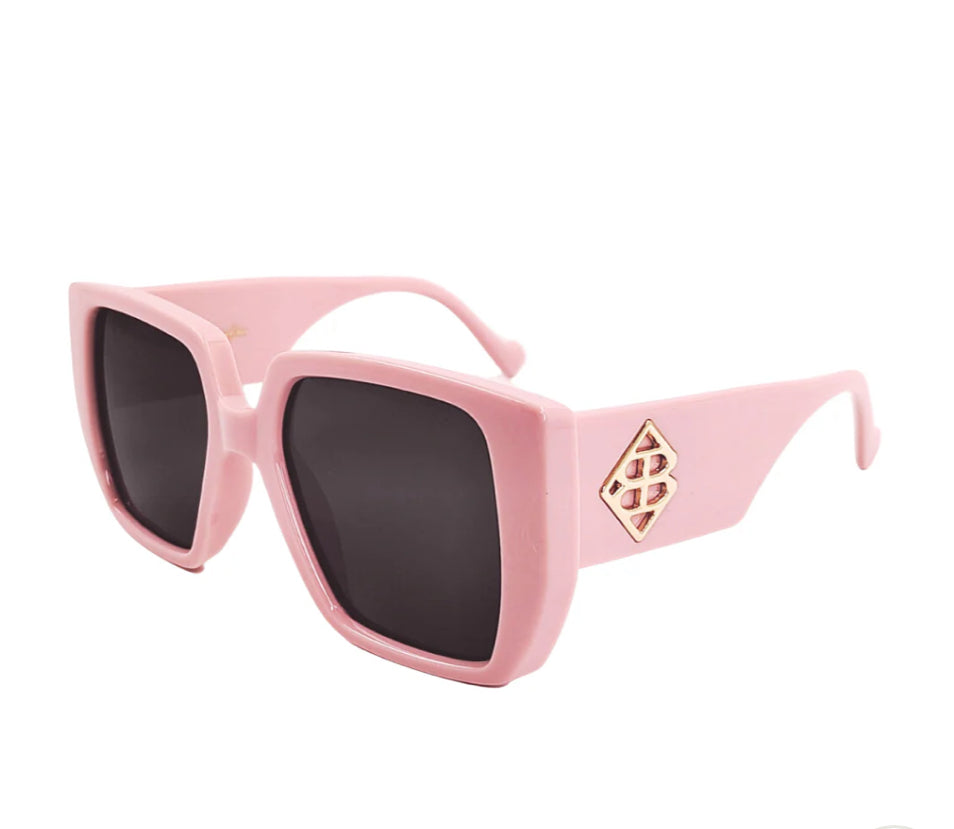 Perfect Pink Square Sunglasses